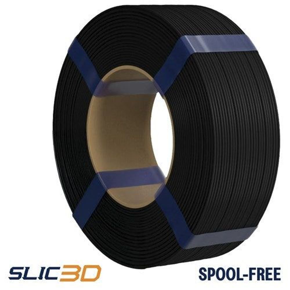 Slic3D PLA Spool-Less Black 1.75mm 1kg filament