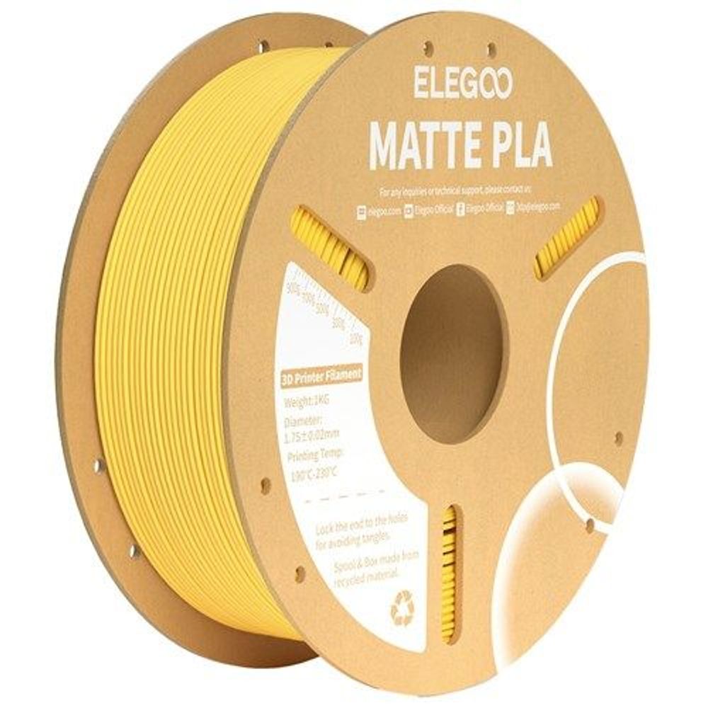 Elegoo PLA Matte filament Sunshine Yellow 1.75mm 1kg