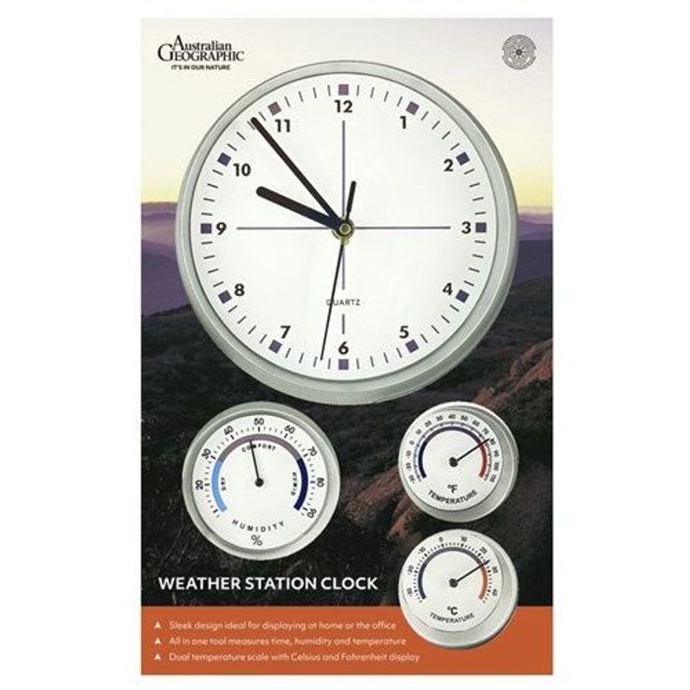 Australian Geographic Weather Clock