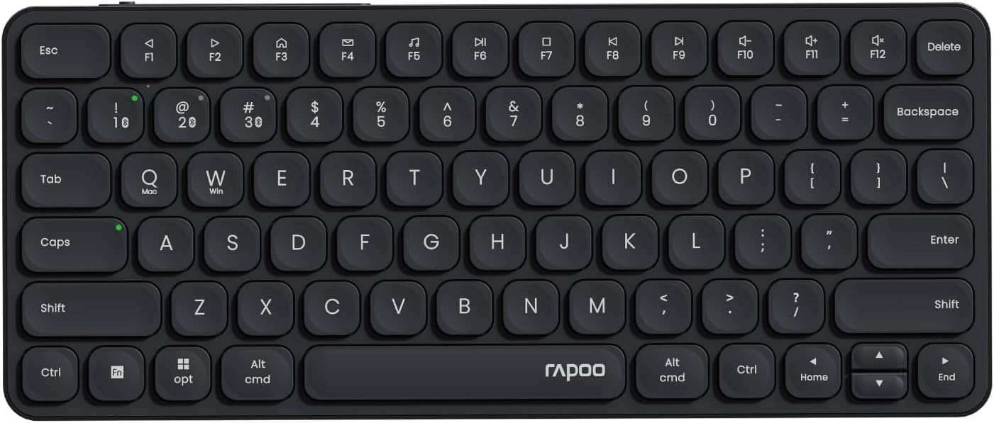 Rapoo E9050L Wireless Multi-mode Ultra-slim 78 Key Keyboard with Bluetooth and 2.4g Default Title
