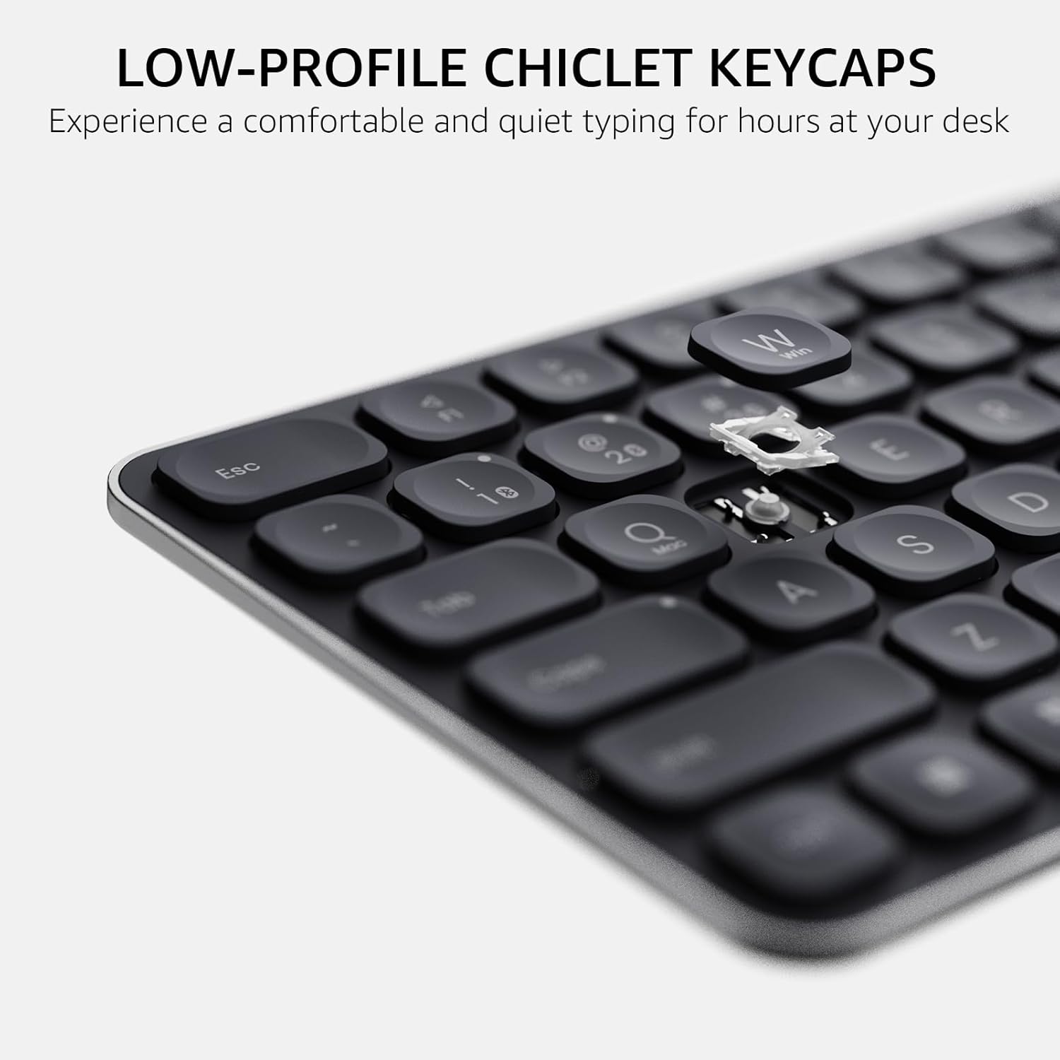 Rapoo E9050L Wireless Multi-mode Ultra-slim 78 Key Keyboard with Bluetooth and 2.4g