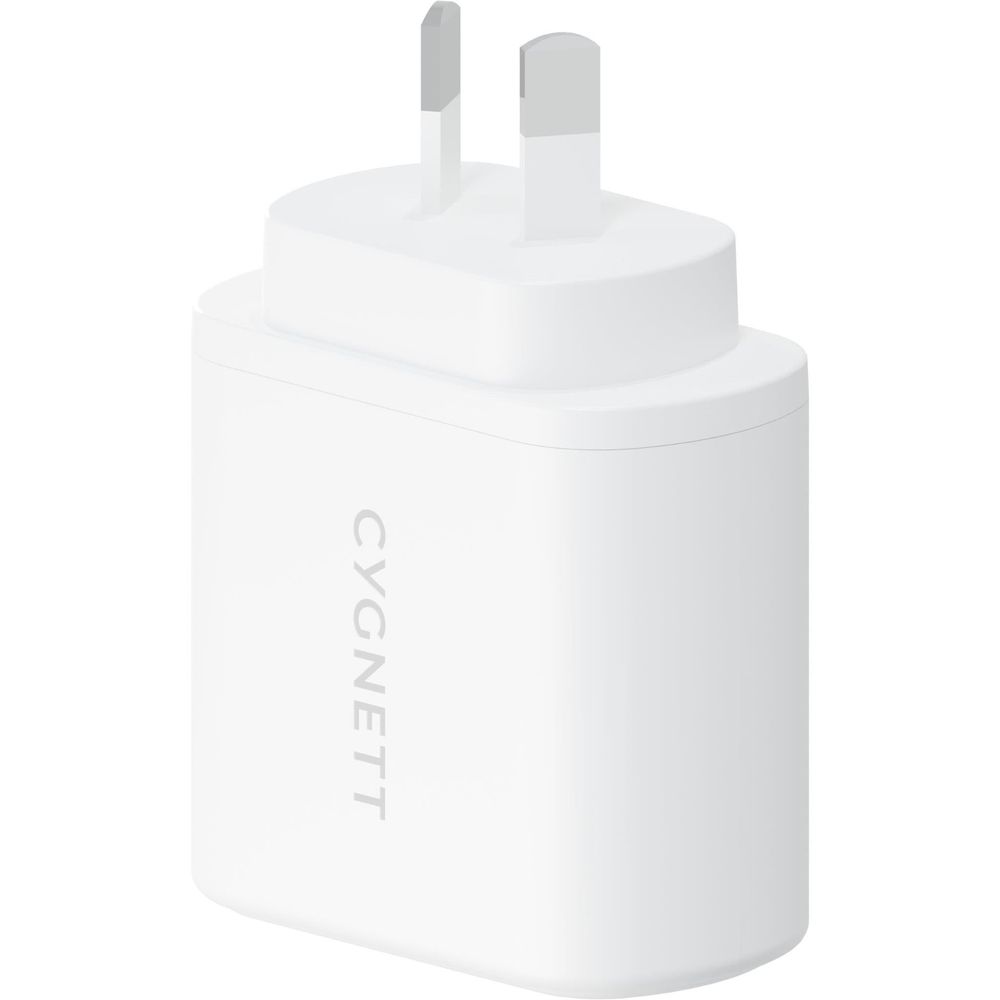 CY4353PDWCH - Cygnett 35W Dual USB-C Wall Charger AU - White