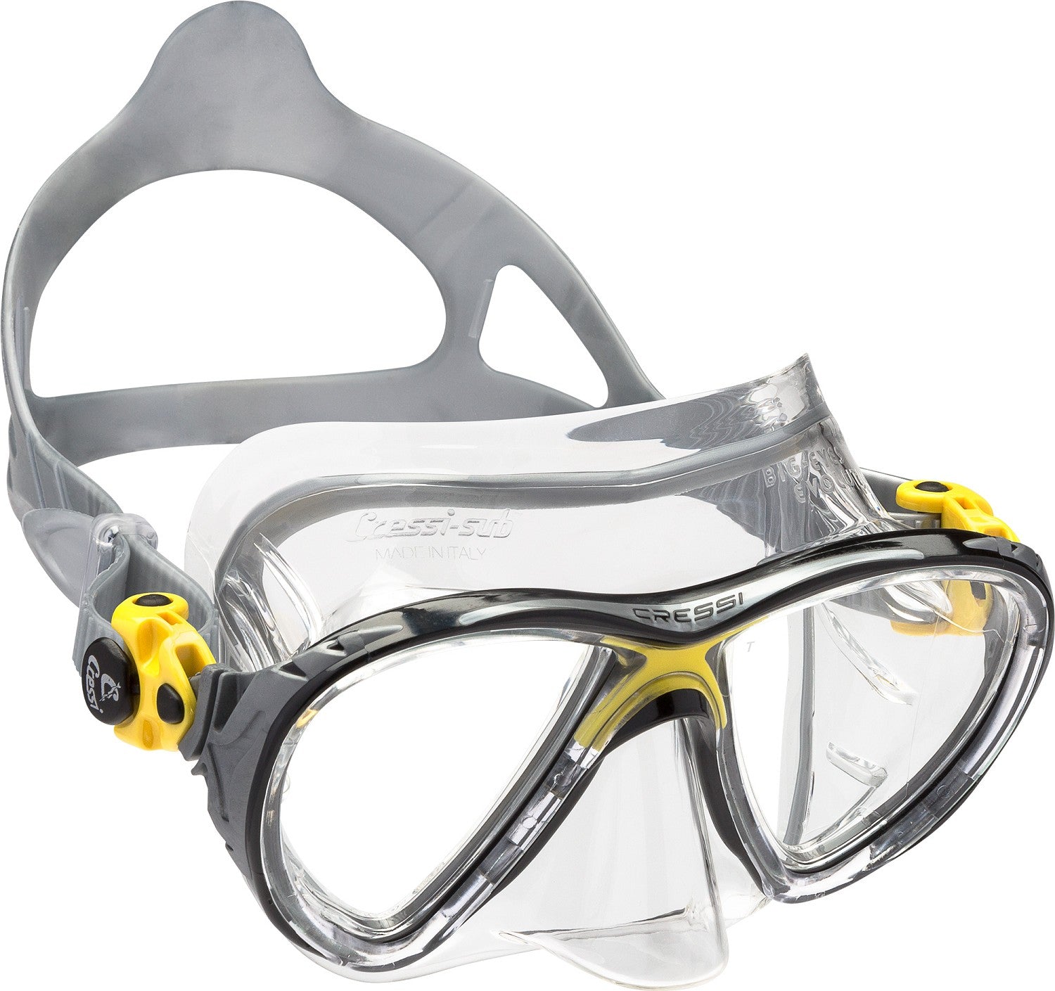 Cressi Big Eyes Evolution Crystal Mask Clear Yellow