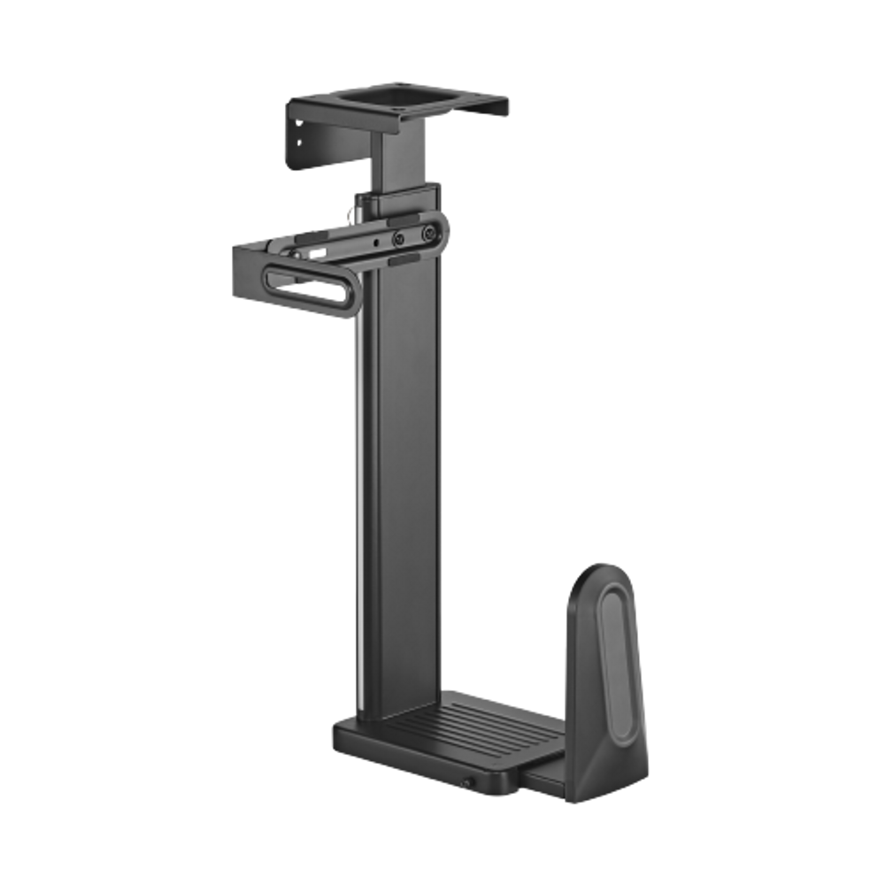 Bracom Matte Black Ultra Wide Adjustable Under-Desk & Wall PC / Gaming PC Mount Default Title