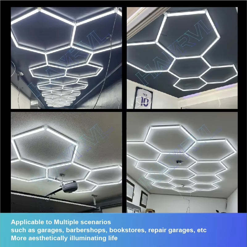 Hexagon LED Ceiling Lighting 110-240V