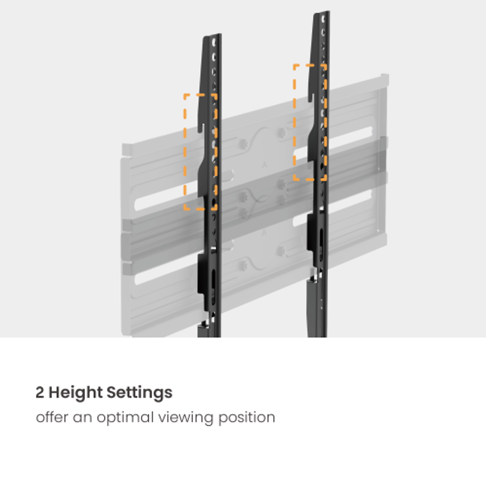 Bracom super economy full-motion TV mount Black