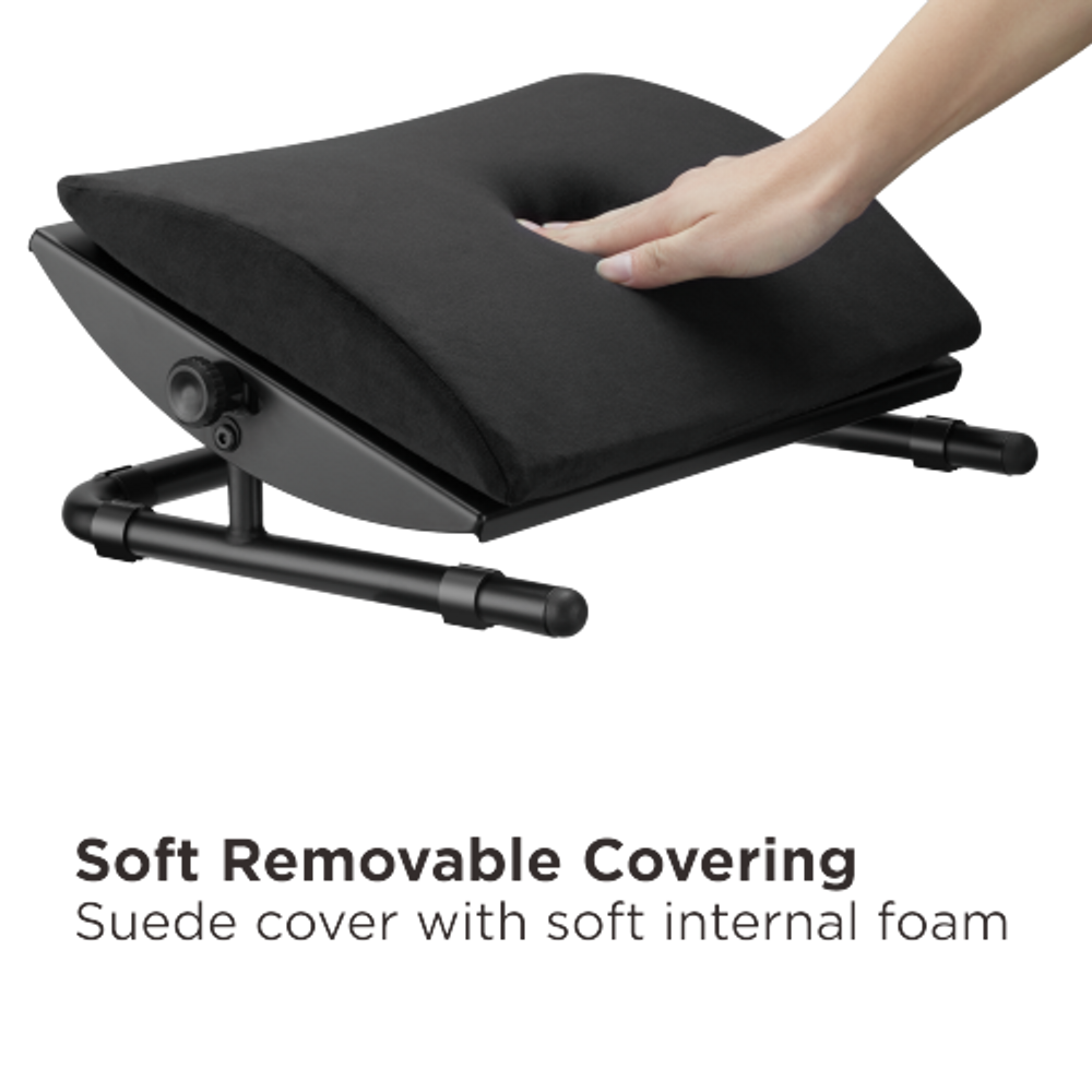 Bracom Adjustable Foot Rest Black