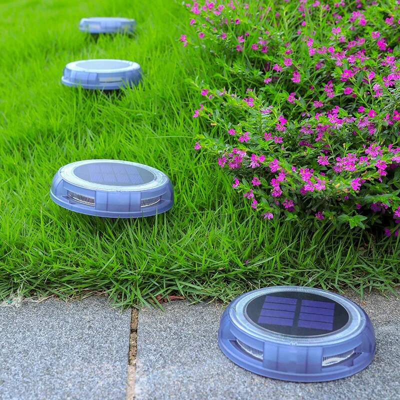 Premium Outdoor Waterproof LED Solar Lawn Lights - Elegant Buried Street Lamps for Gardens and Villas in Warm White