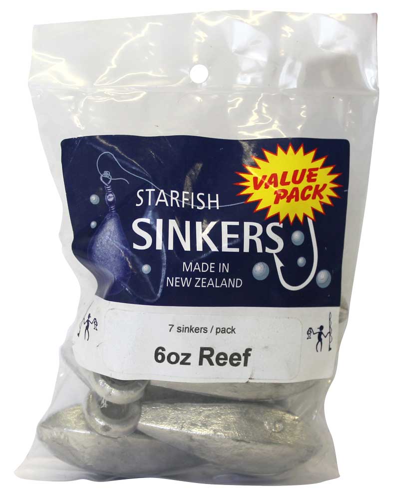 Starfish Reef Sinkers - Value Packs 6oz Value Pack QTY 7