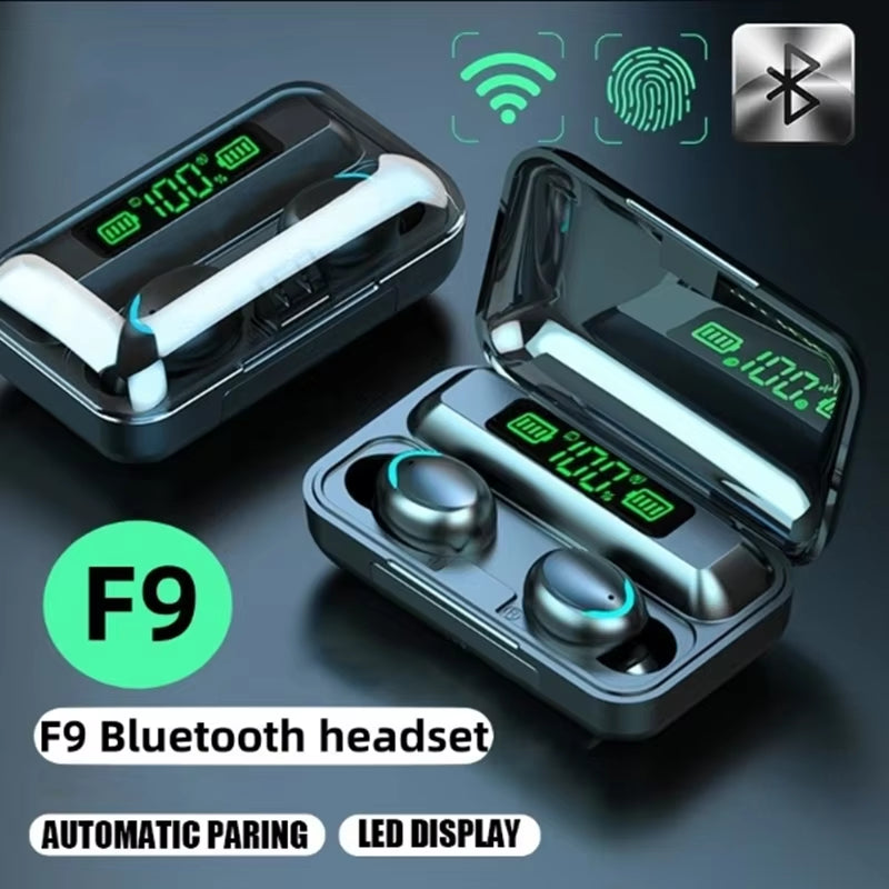 TWS F9-5 Earphone Bluetooth Wireless Earphones