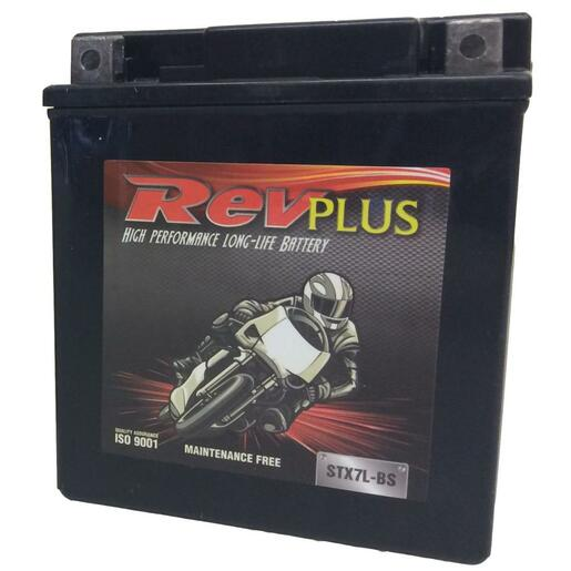 STX9-BS - RevPlus Motorbike Battery 12V 8Ah