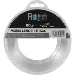 Leader - Hi Tensile Leader Line- 80lb 100m Fishtech