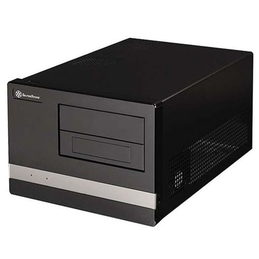 SST-SG02B-F-USB3.0 - SilverStone SG02B-F Sugo mATX Black Cube SFF Case 23L