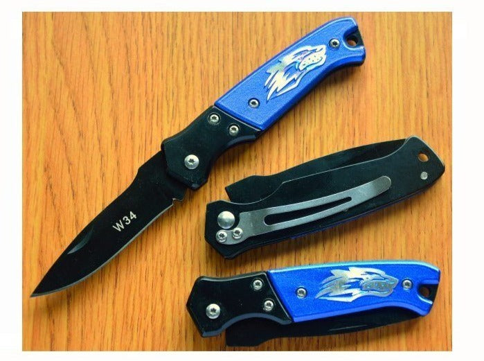 Wolf Folding Knife - Multi Purpose Red or Blue