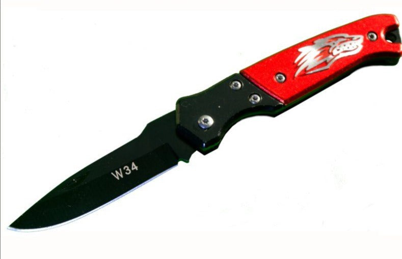 Multi Purpose Folding Knife Red or Blue Red