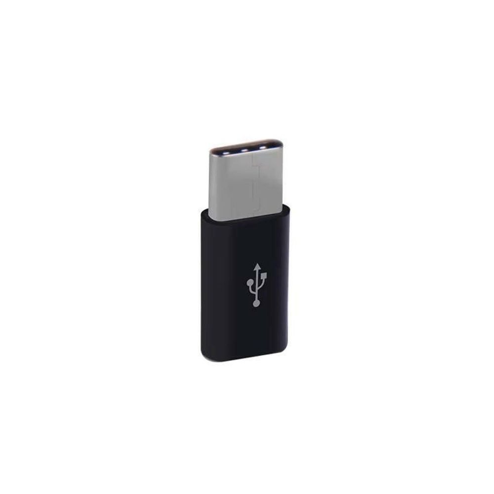 LED USB 3.0 to Type-C Adapter - OTG USB-C and USB-A to Micro USB Female Connector for Samsung, Xiaomi, and POCO Devices 1Pcs Black Adapter