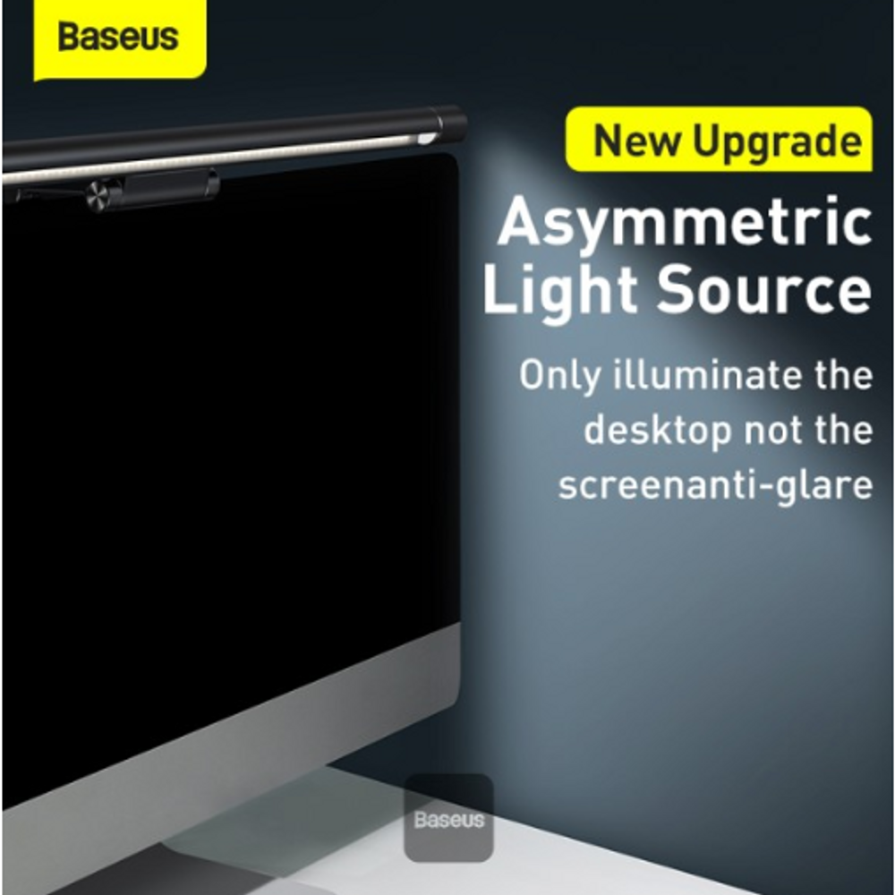 BAS25701 - Baseus i-wok Series USB Asymmetric Light Source Screen Hanging Light (Youth) Black