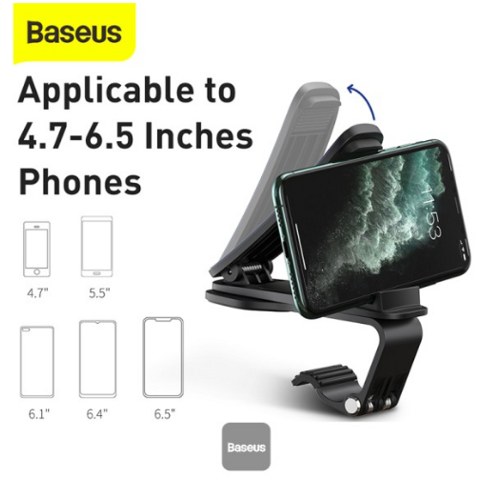 BAS24858 - Baseus Big Mouth Pro Phone Car Mount Black