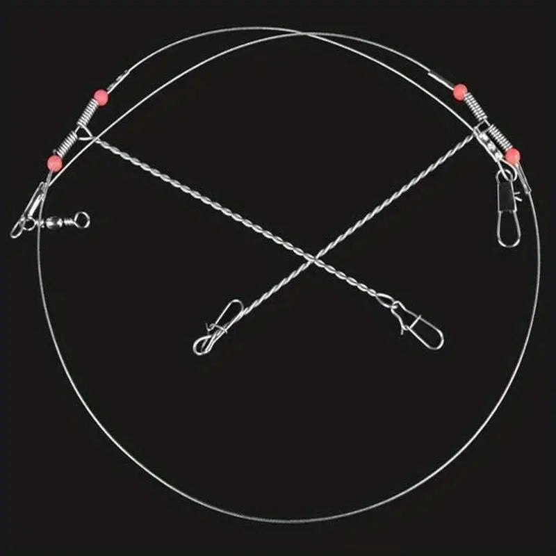 Stainless Steel Swiveled Leader Trace 2 Arms ( Pack of 10)