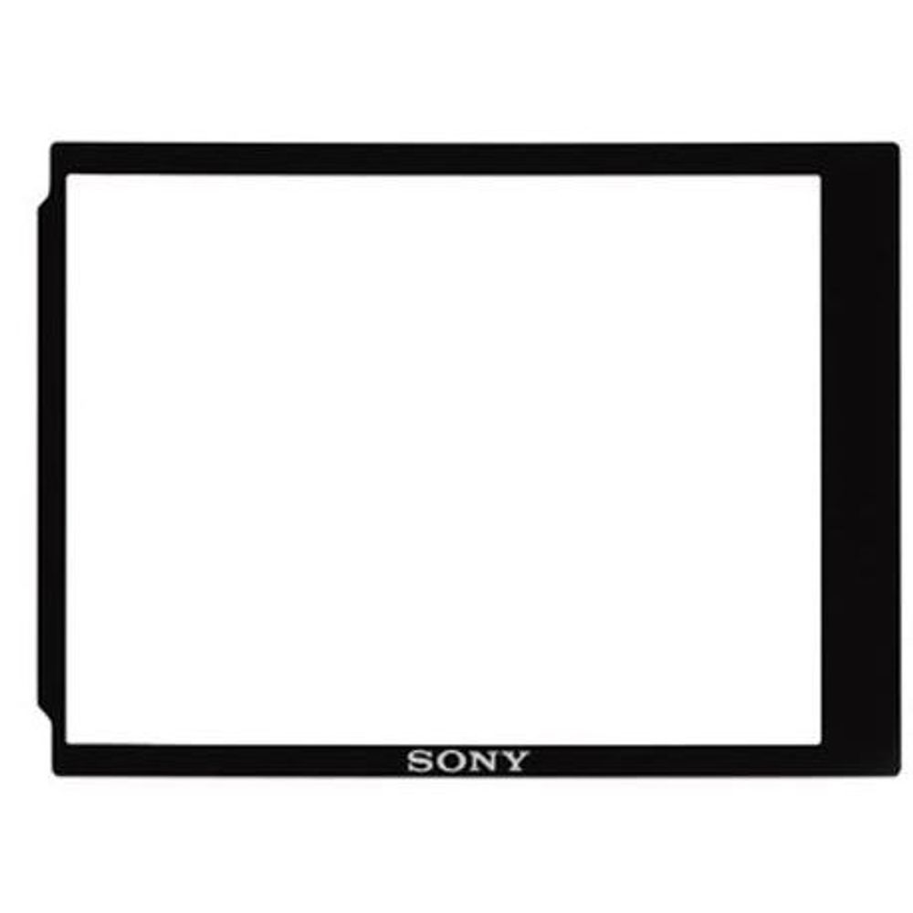 Sony DSCRX1 screen protector with black border and SONY label
