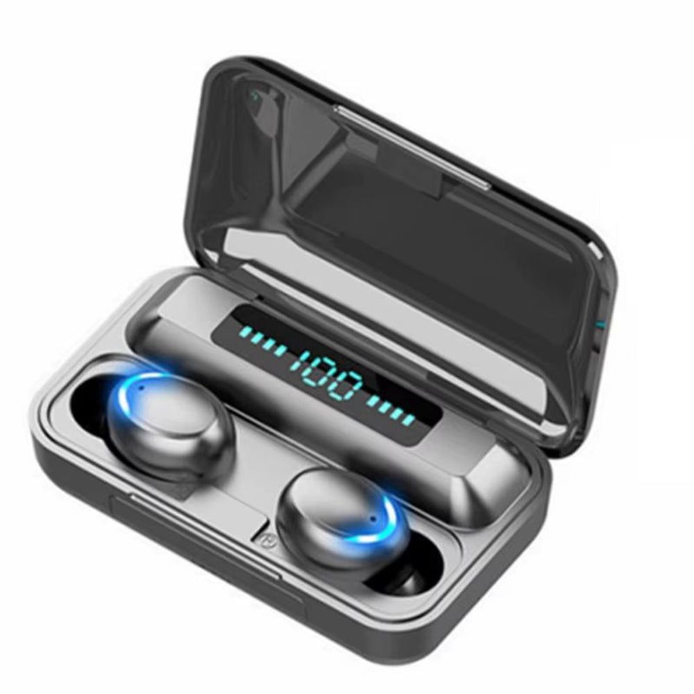 TWS F9-5 Earphone Bluetooth Wireless Earphones Black
