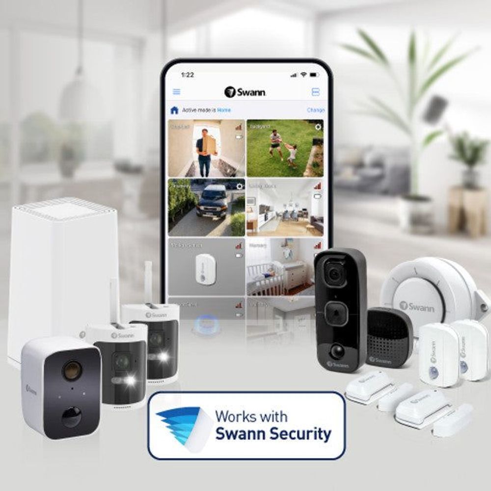 Swann DVR8-5580 4K/2TB/ 8 x PRO-4KWLB SWL + Siren Cameras