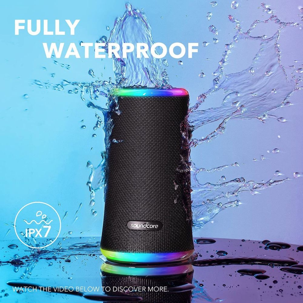 Konka A3165Z11 Soundcore by Anker Flare 2 Wireless Portable Waterproof Bluetooth Speaker - Black