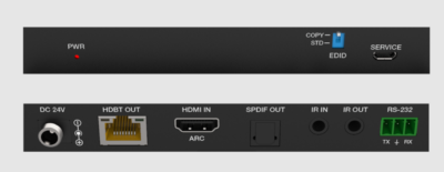 ARC-EHB70ARC - 18Gbps HDMI over HDBase T Extender with ARC/Bi-directional IR (70m)