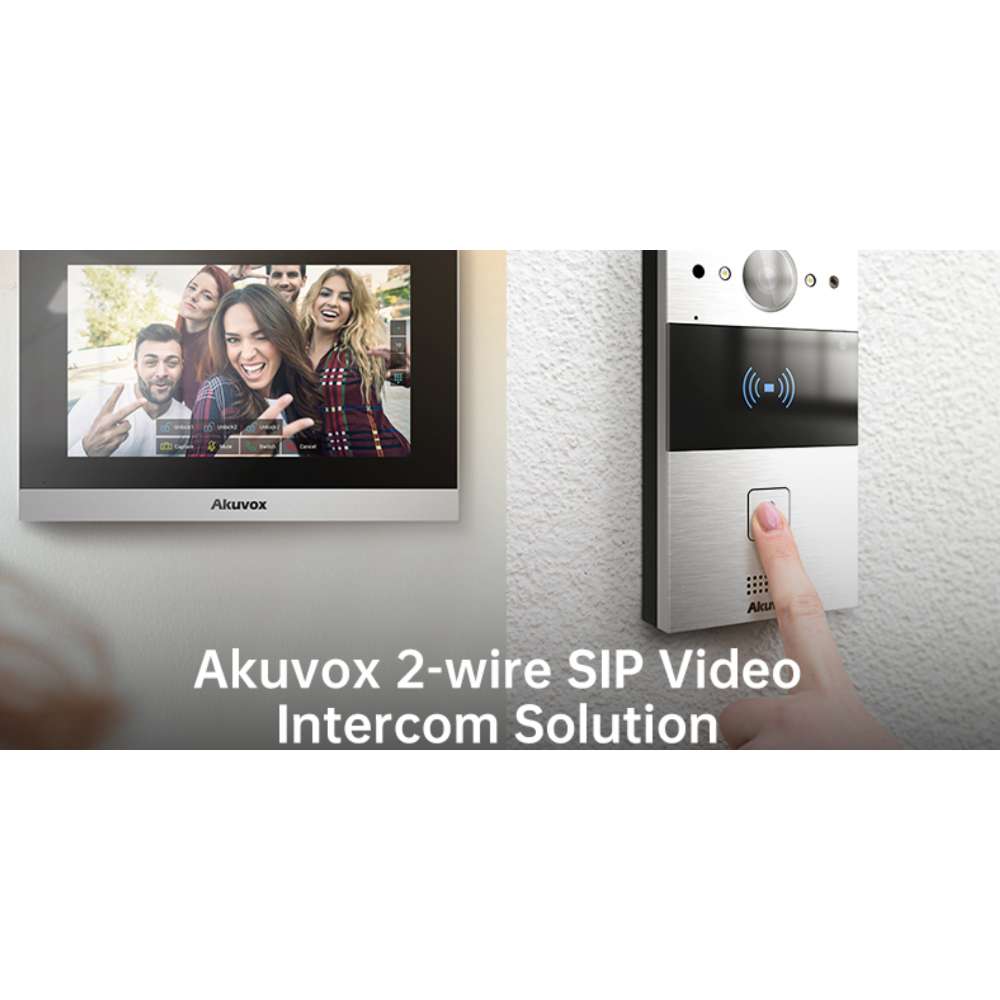 IntercomKit-2Wire - Akuvox 2-Wire Intercom Kit doorphone with a numeric ...