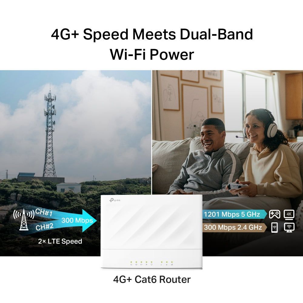 TP-Link Archer MX700, 4G+ AX1500 Dual Band Wi-Fi LTE Router