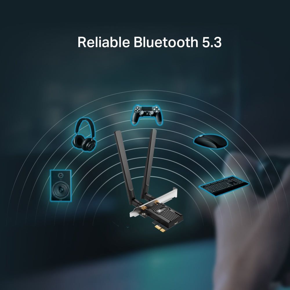 TP-Link Archer TX10E, AX900 Wi-Fi 6 Bluetooth PCIe Adapter