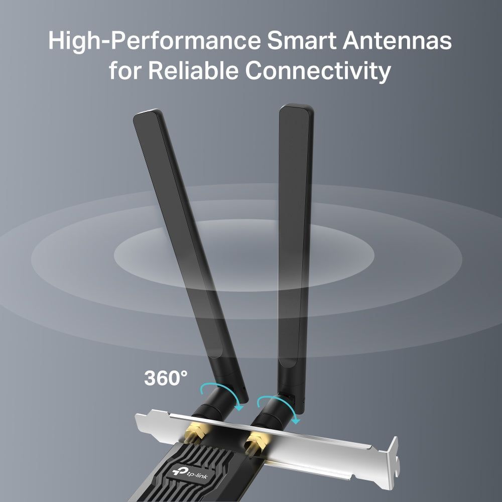 TP-Link Archer TX10E, AX900 Wi-Fi 6 Bluetooth PCIe Adapter