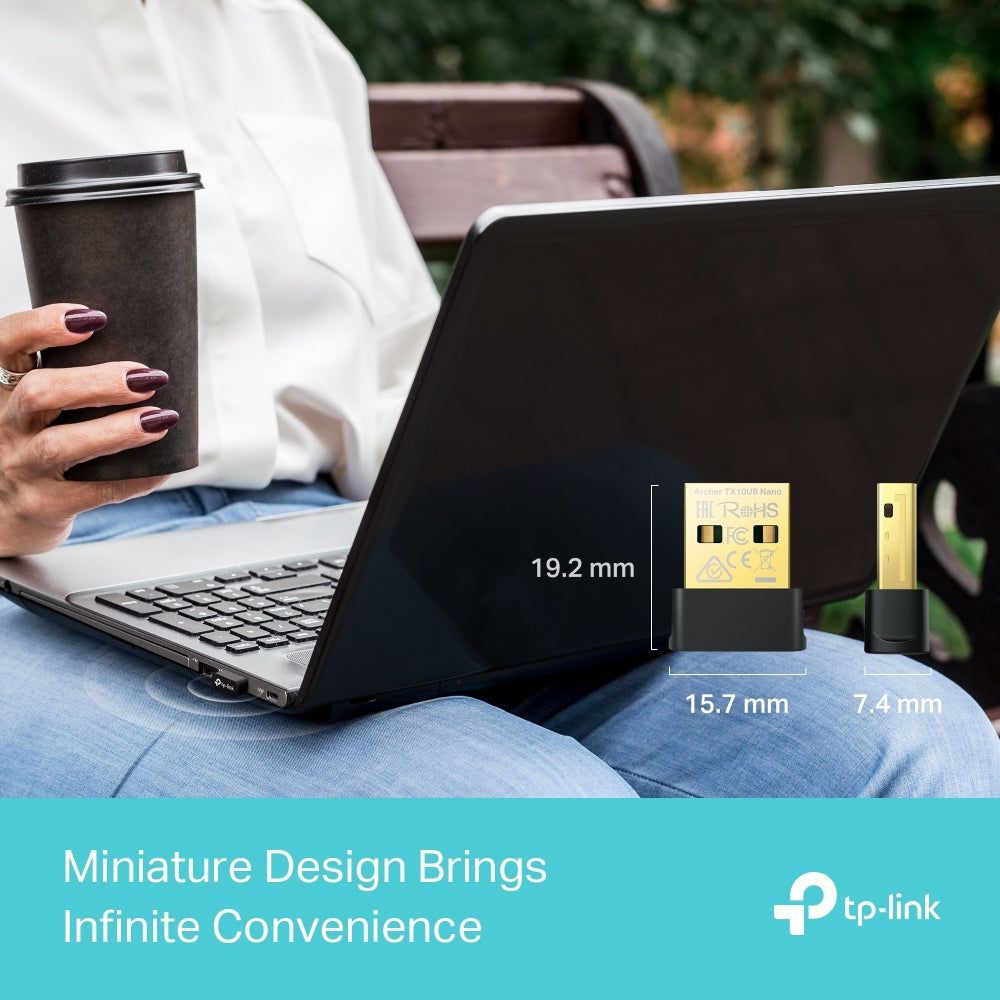 TP-Link Archer TX10UB Nano AX900 Nano Wi-Fi 6 Bluetooth 5.3 USB Adapter