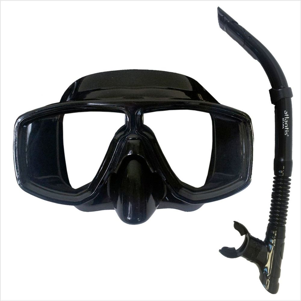 Atlantis Spree MS41 Mask & Snorkel Adult Set Black