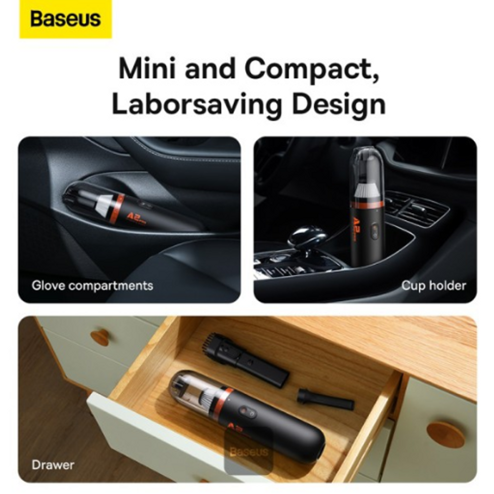 BAS14041 - Baseus A2Pro Car Vacuum Cleaner(6000pa) Black