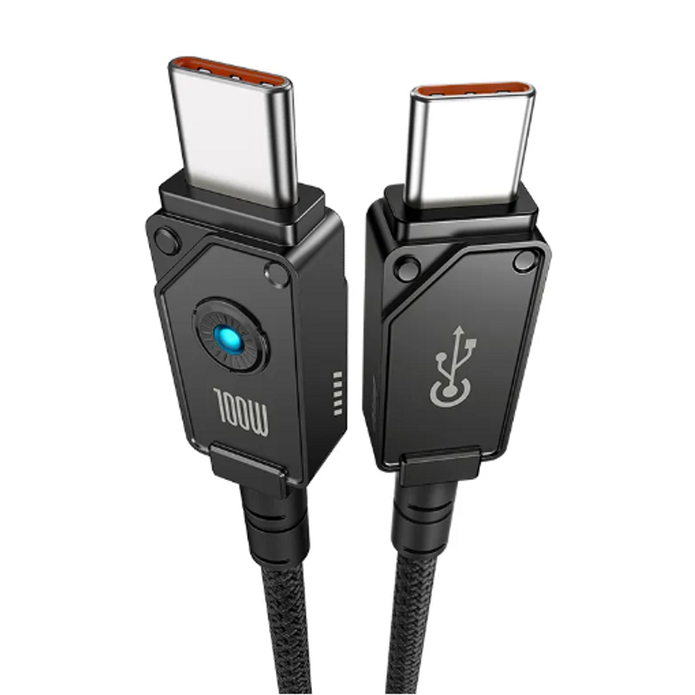 BAS33288 - Baseus Unbreakable Series Fast Charging Data Cable Type-C to Type-C 100W 1m Cluster Black