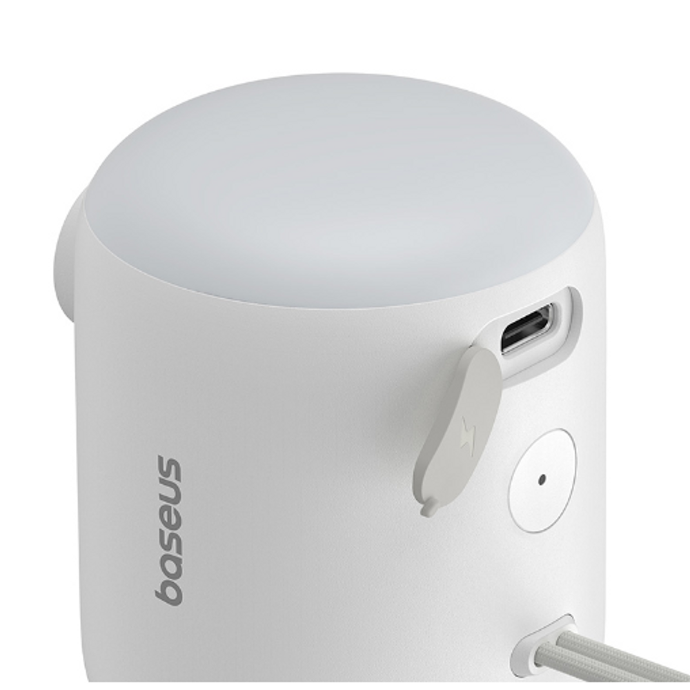 White air pump body with front nozzle port and hose connection