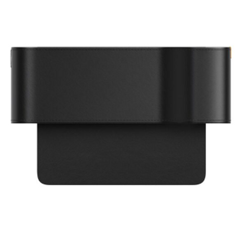 Black car console storage organizer base with top compartment