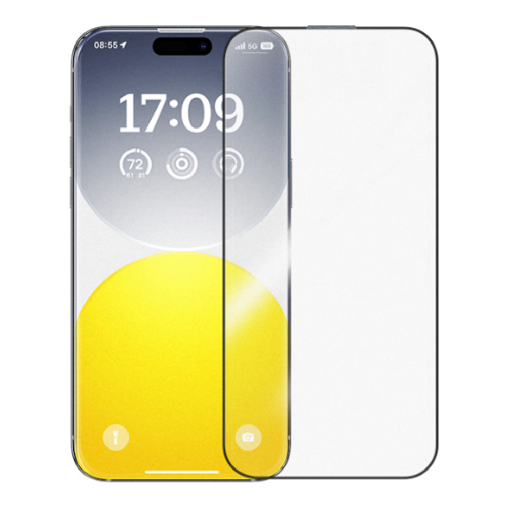 Baseus tempered glass screen protector set with two pieces for full phone screen