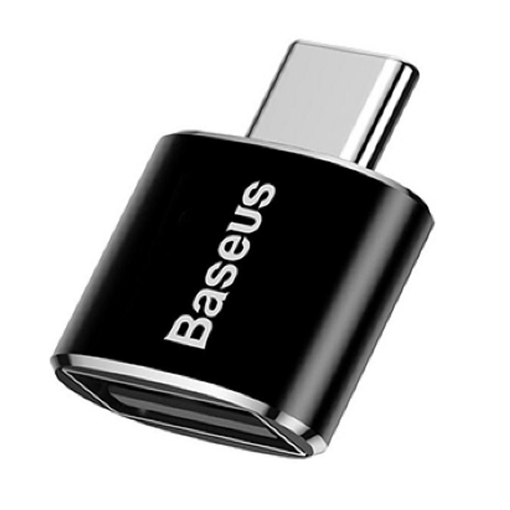 BAS63512 - Baseus Mini USB Female to Type-C Male Adapter Converter Black