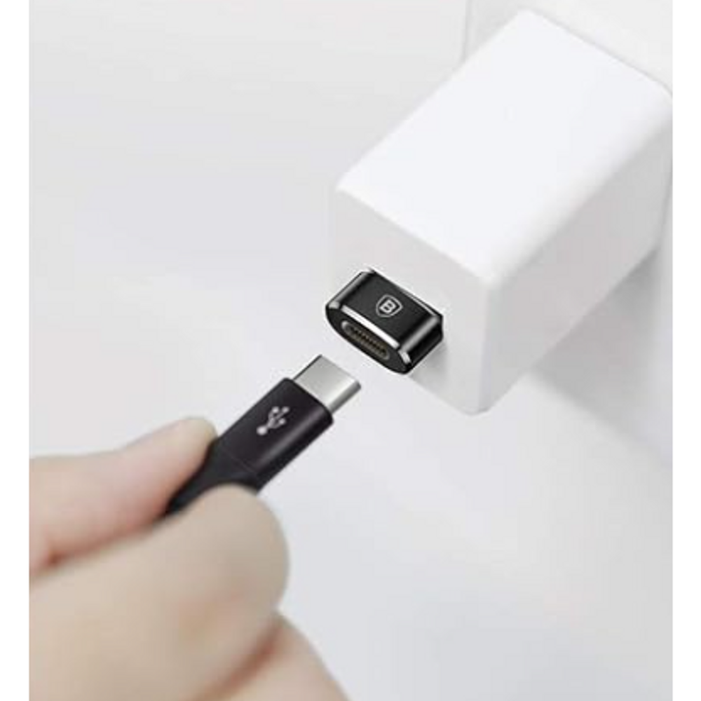 BAS63536 - Baseus Mini Type-C Female to USB Male Adapter Converter Black