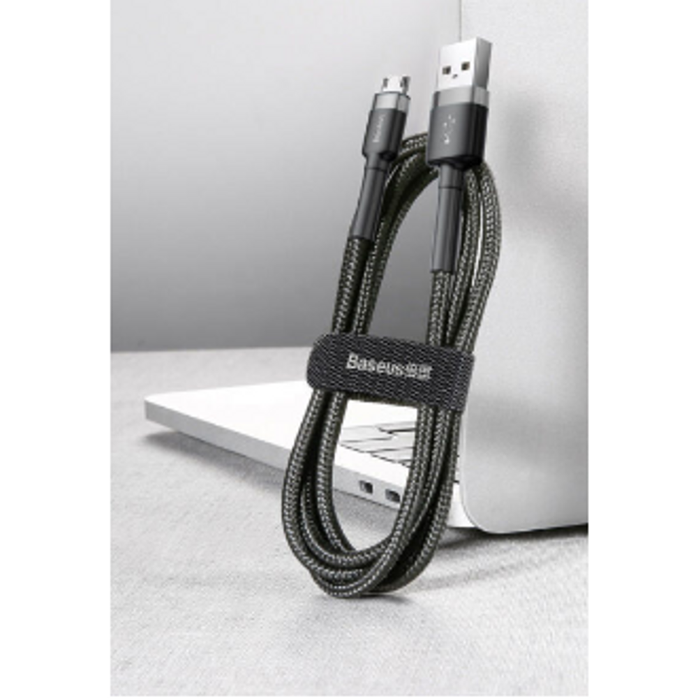 BAS80304 - Baseus Cafule Cable Usb For Micro 2.4A 0.5M Gray+Black