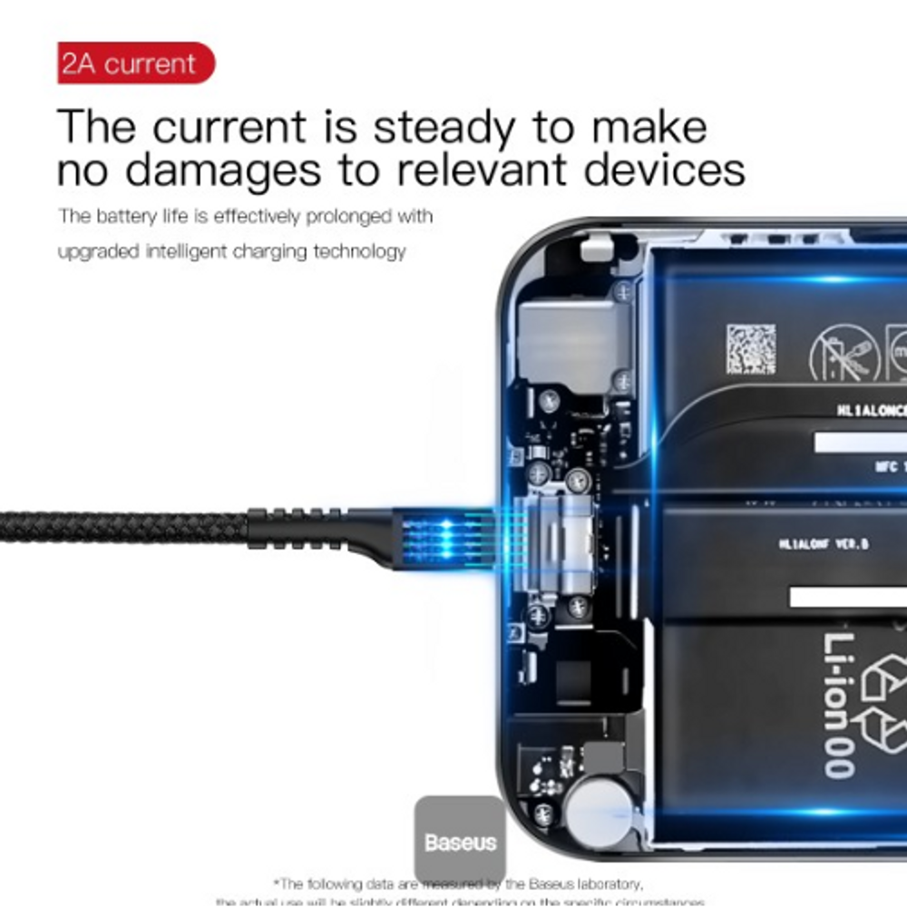 Black coiled USB-A to Type-C cable connected for charging and data transfer