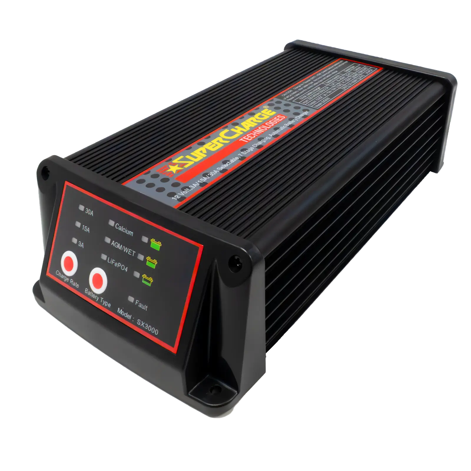 BC12V30A - SuperCharge 7 Stage Automatic Smart Battery Charger