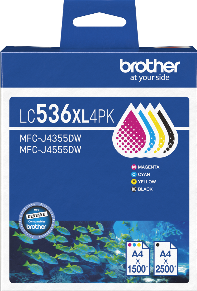 Brother LC536XL4PK 4 - Pack Ink Cartridge