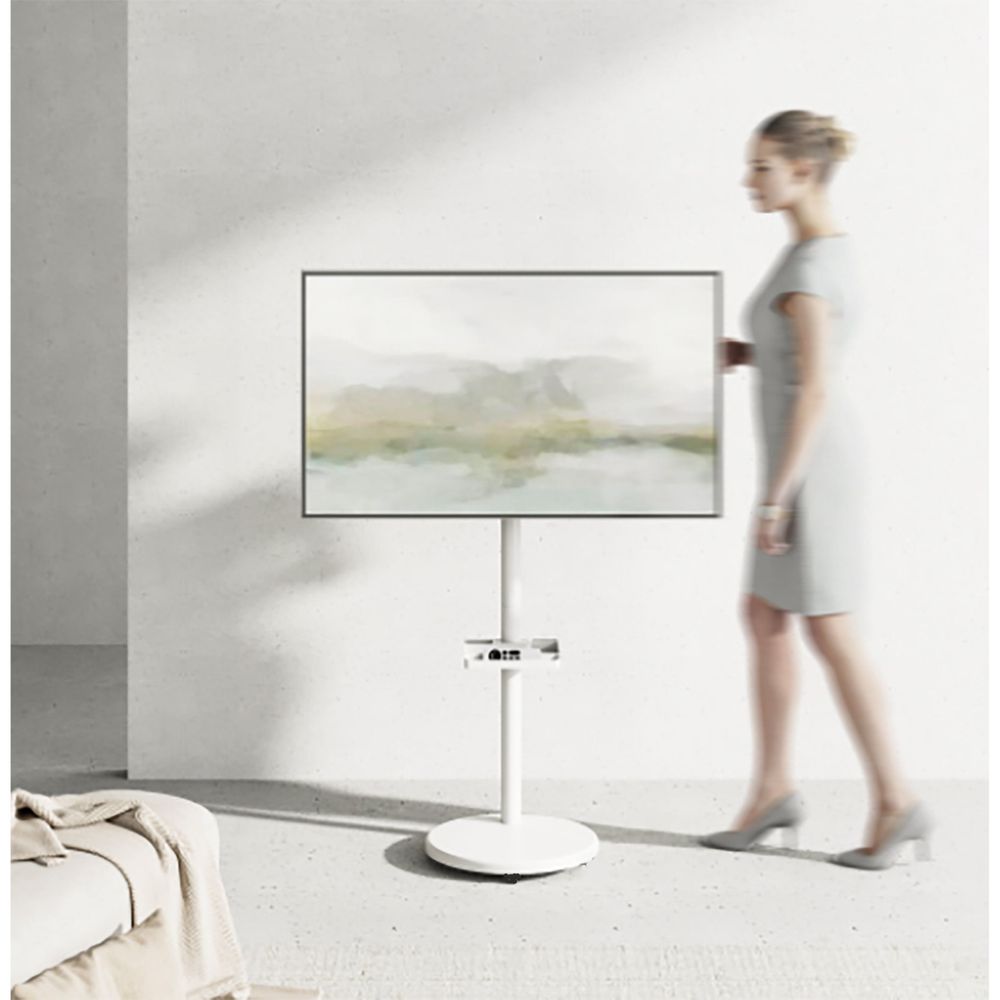Bracom Chic TV Display Floor Stand White Default Title
