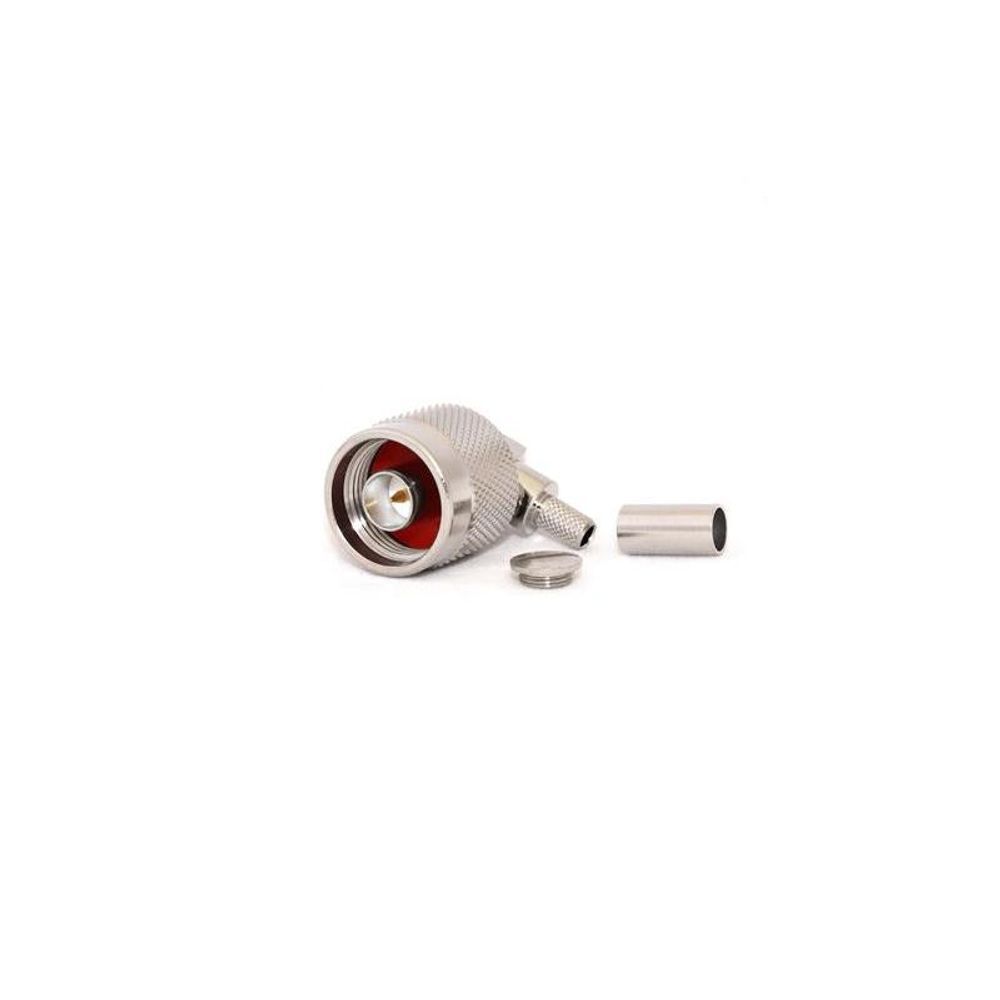 C-N1RA-195 - N-Type Male Right Angle CRIMP Connector for LMR195/RG58