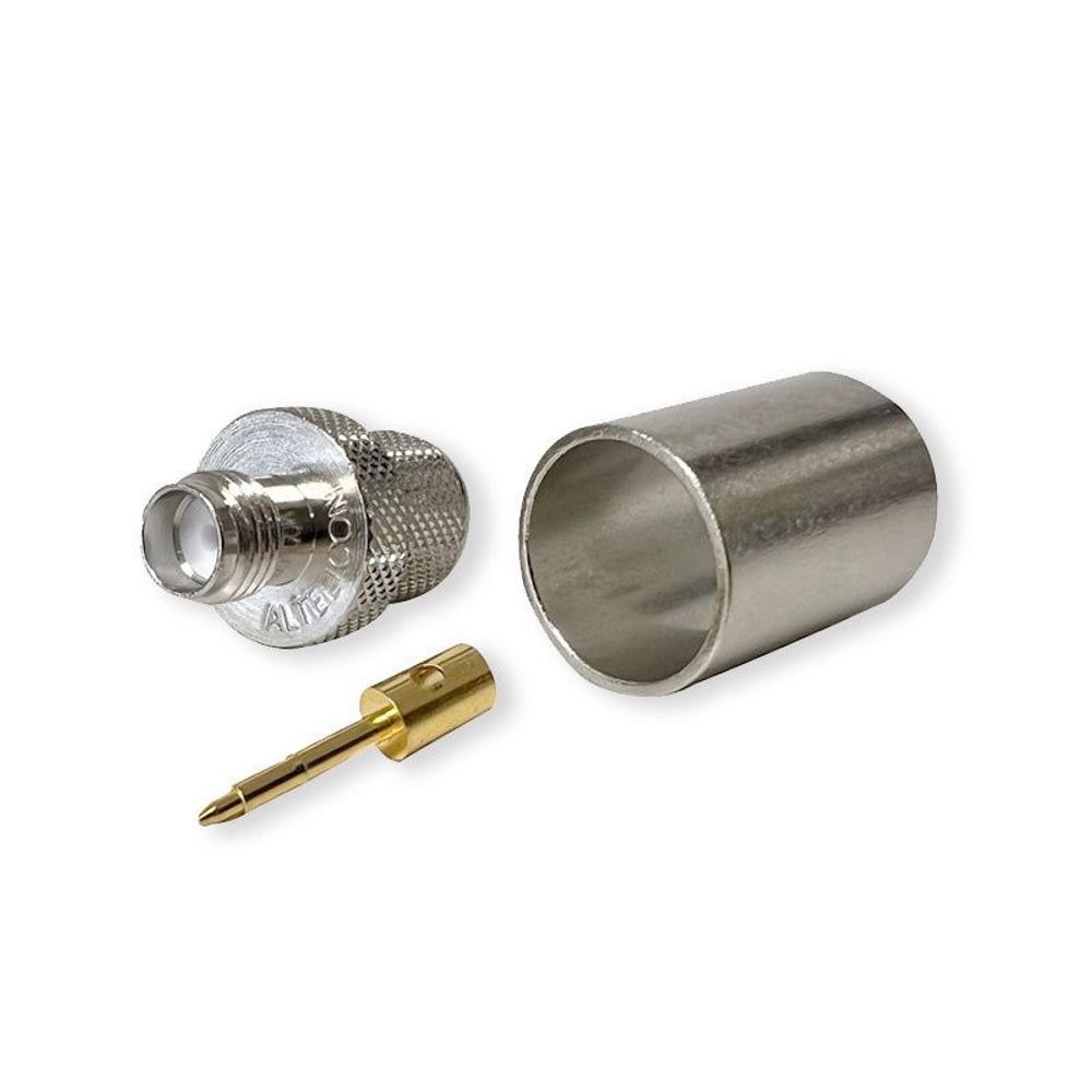 C-SMA6-400 - RP-SMA Female CRIMP Connector for LMR400/RG8U