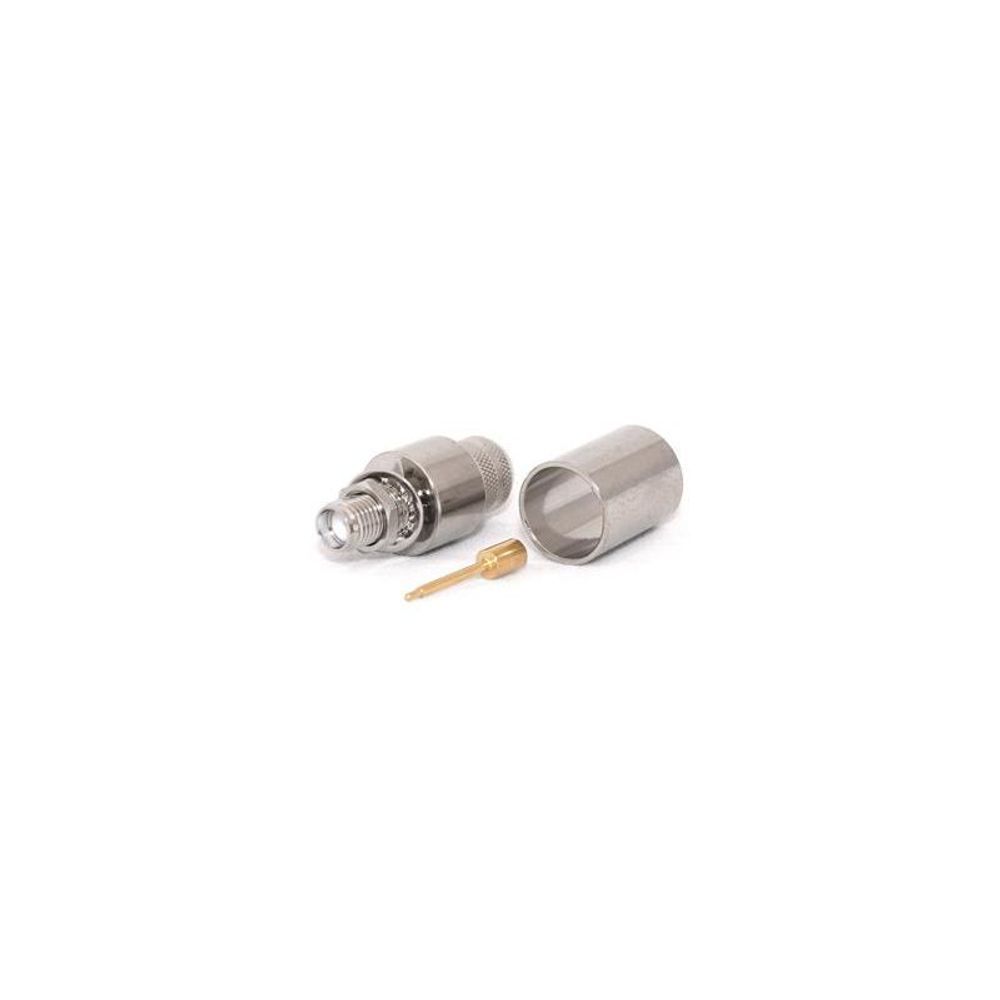 C-SMAB-400 - RP-SMA Female Bulkhead CRIMP Connector for LMR400/RG8U