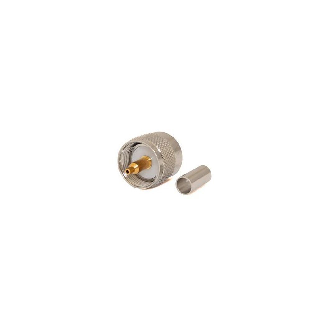C-UHF1-195 - UHF Male 50 Ohm CRIMP Connector for LMR195/RG58
